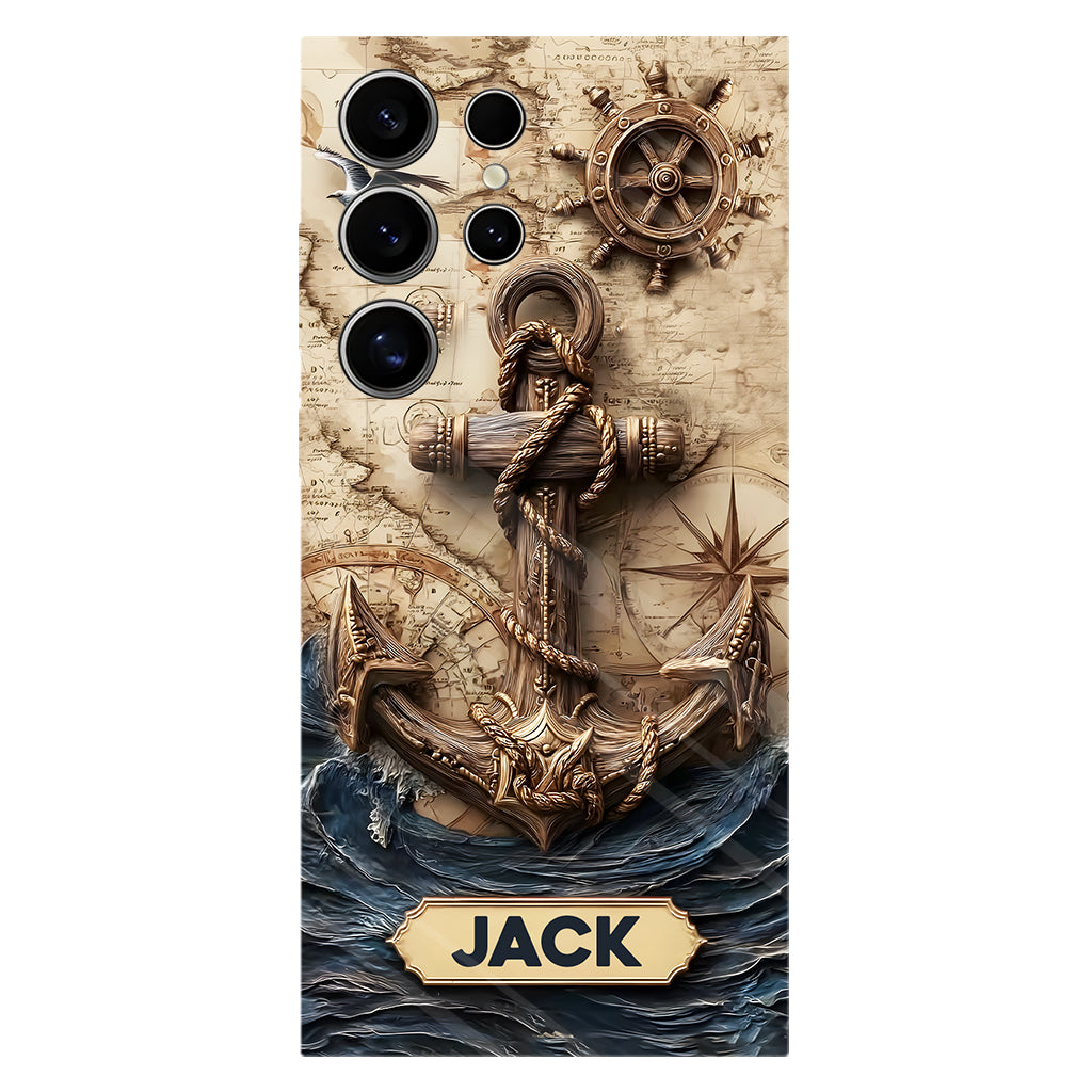 Fier marin - Coque de téléphone personnalisée avec impression intégrale sur le thème de la navigation