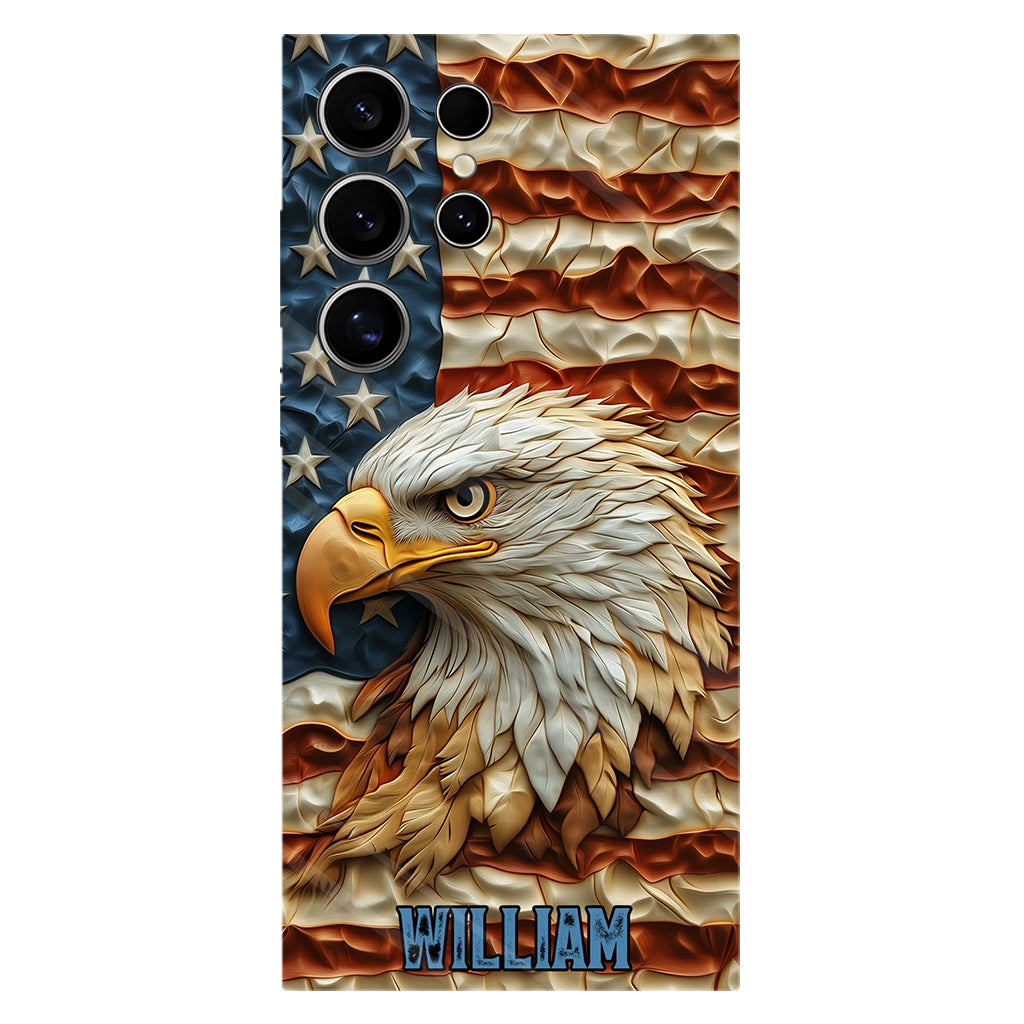 Strong Eagle - Coque de téléphone personnalisée avec aigle à tête blanche et impression intégrale