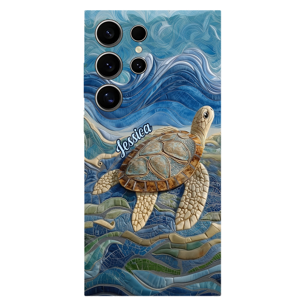 Coque de téléphone personnalisée avec motif tortue pour les amoureux des tortues