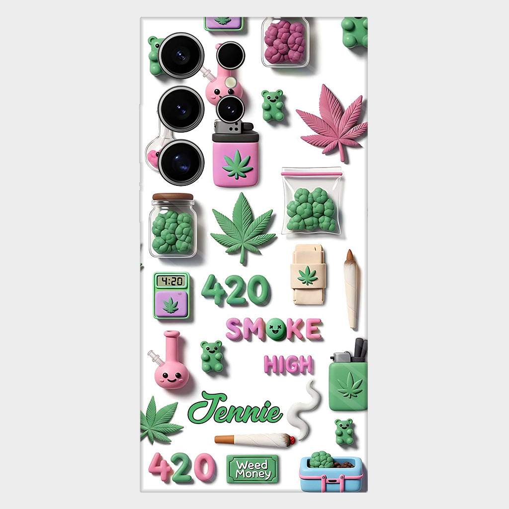 Stoner Chic - Personalized Weed Full Print Phone Case