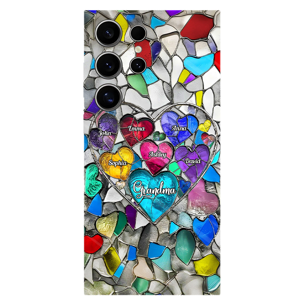 Grandma's Mom's Sweethearts - Personalized Grandma Full Print Phone Case