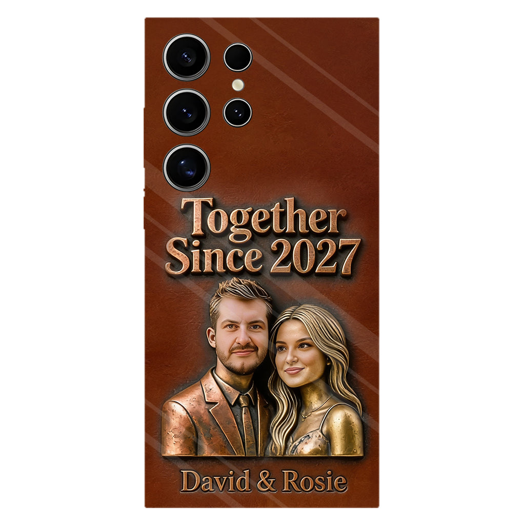 Ensemble depuis toujours - Coque de téléphone personnalisée avec photo pour couple - Impression intégrale