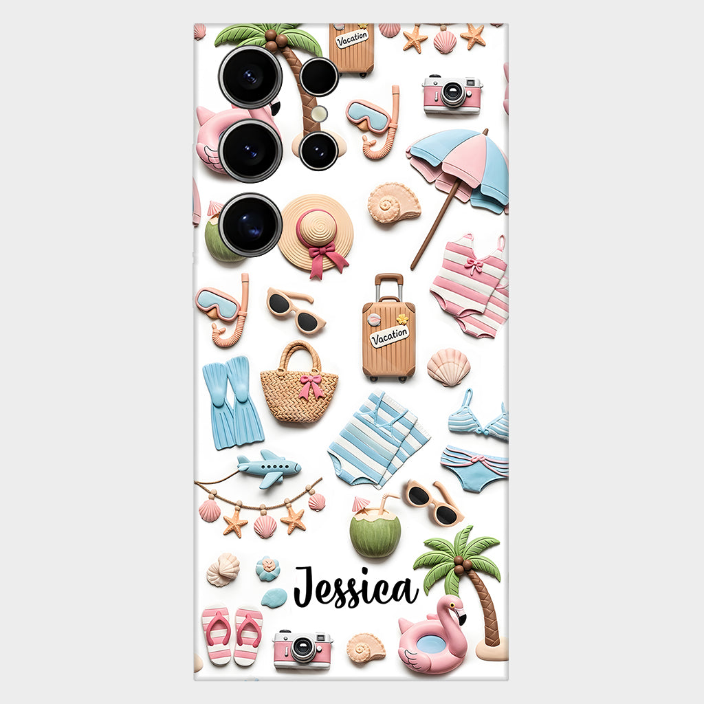 Beach Lovin' Girl - Personalized Sea Lover Full Print Phone Case