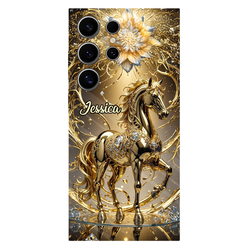 Coque de téléphone personnalisée avec motif cheval « Magnifique Cheval »