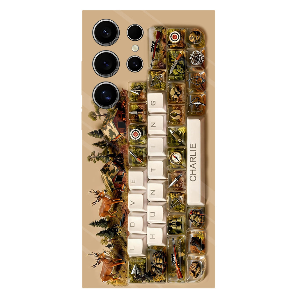 Cadeau Chasse - Coque de téléphone personnalisée avec motif chasse intégral