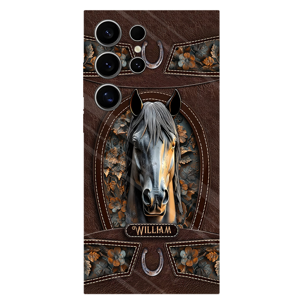 Love Horse - Personalized Horse Full Print Phone Case