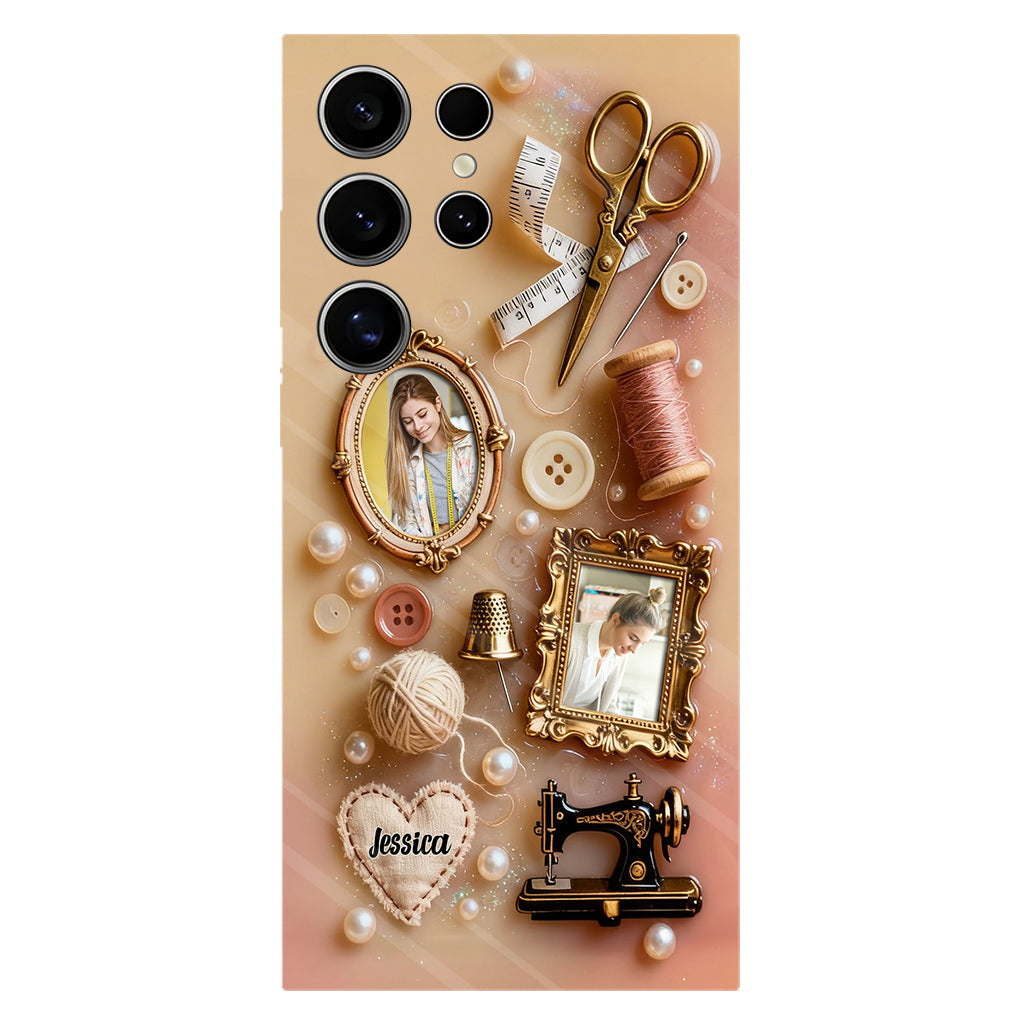 Coque de téléphone personnalisée « Couture » ​​avec imprimé intégral