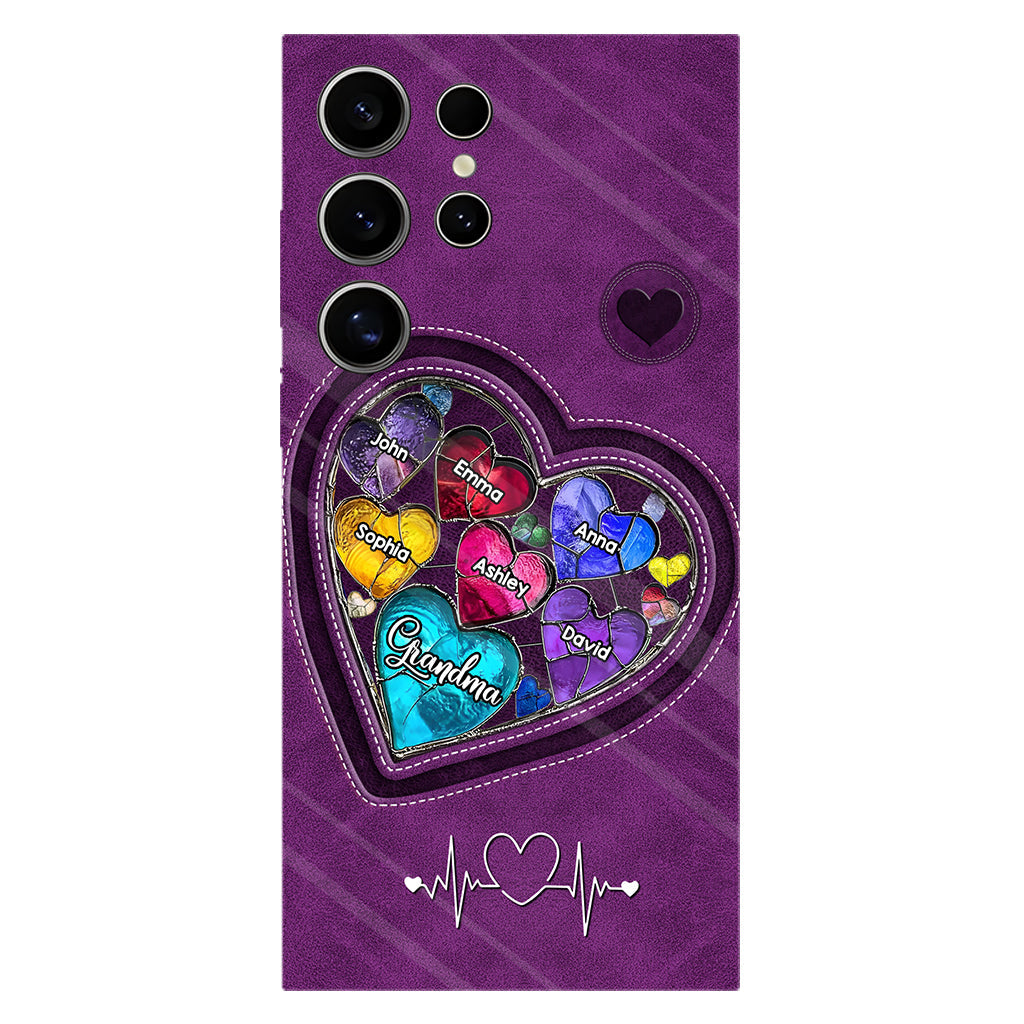 Les chéries de la maman de grand-mère - Coque de téléphone personnalisée avec impression intégrale « Grand-mère »