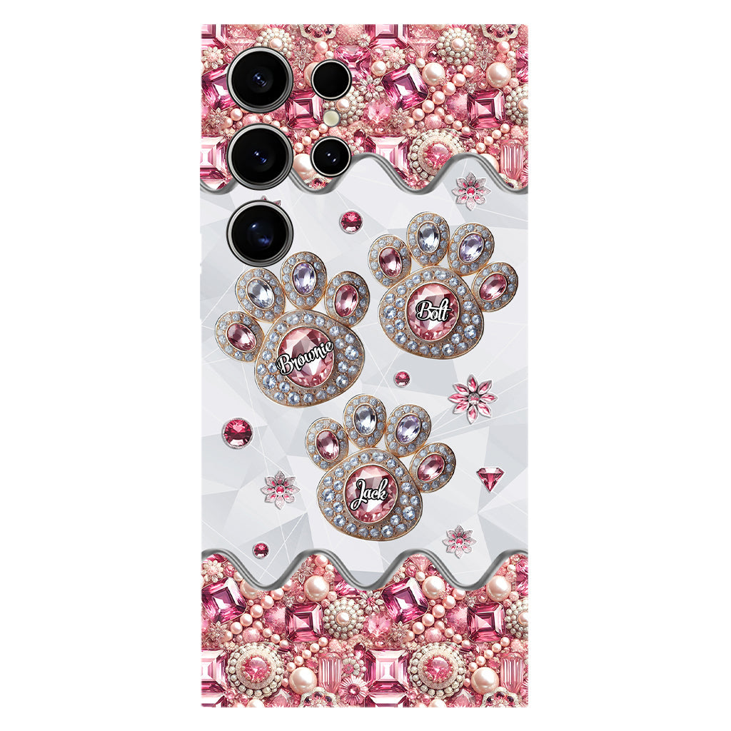 La vie est plus belle avec mes chiens - Coque de téléphone personnalisée avec impression intégrale de chien