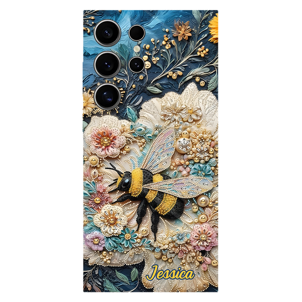 Soyez gentils - Coque de téléphone personnalisée avec motif abeille