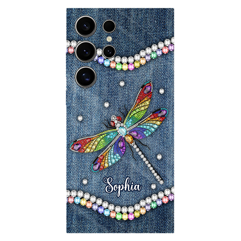 Magnifique libellule - Coque de téléphone personnalisée avec motif libellule intégral