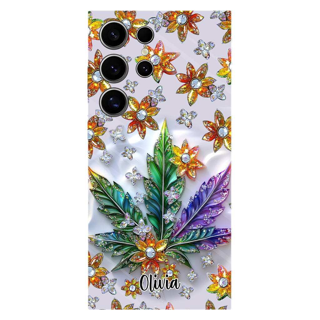 Belle feuille - Coque de téléphone personnalisée avec motif cannabis