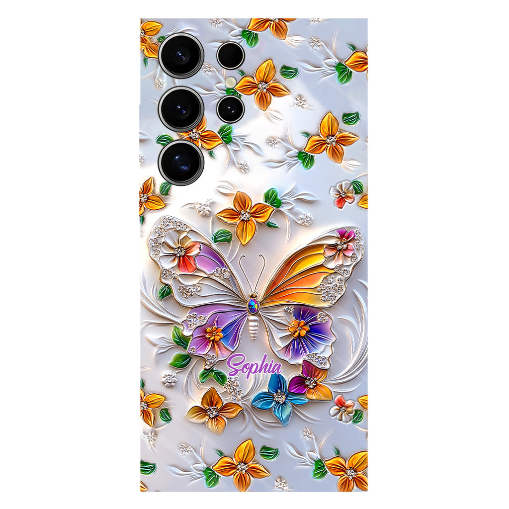 Stunning Butterfly Bee Dragonfly - Personalized Butterfly Full Print Phone Case