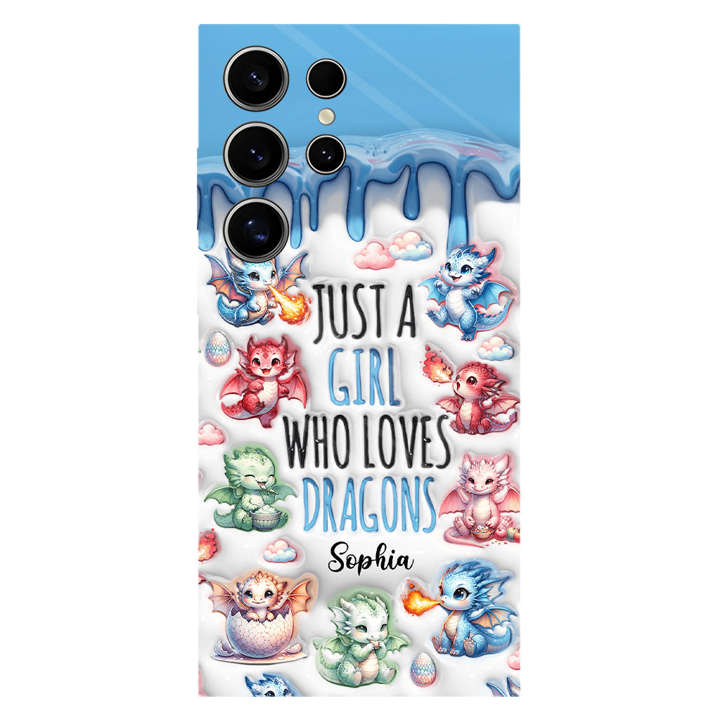 Just A Girl Who Loves Dragons - Personalized Dragon Full Print Phone Case