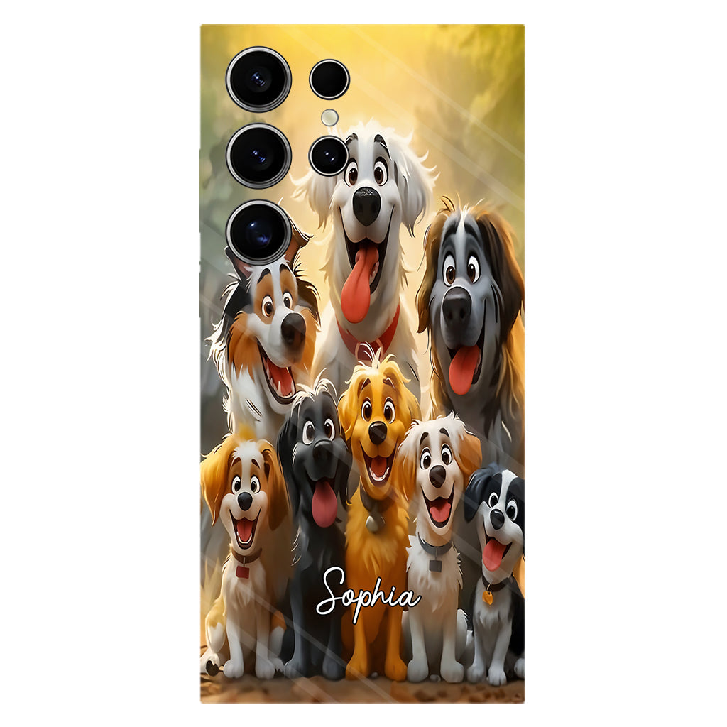 Juste une fille qui aime les chiens - Coque de téléphone personnalisée avec impression intégrale de chien