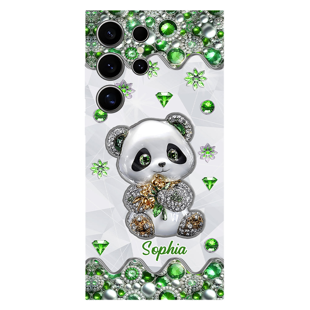 Juste une fille qui aime les pandas - Coque de téléphone personnalisée avec impression intégrale « Amoureuse des pandas »