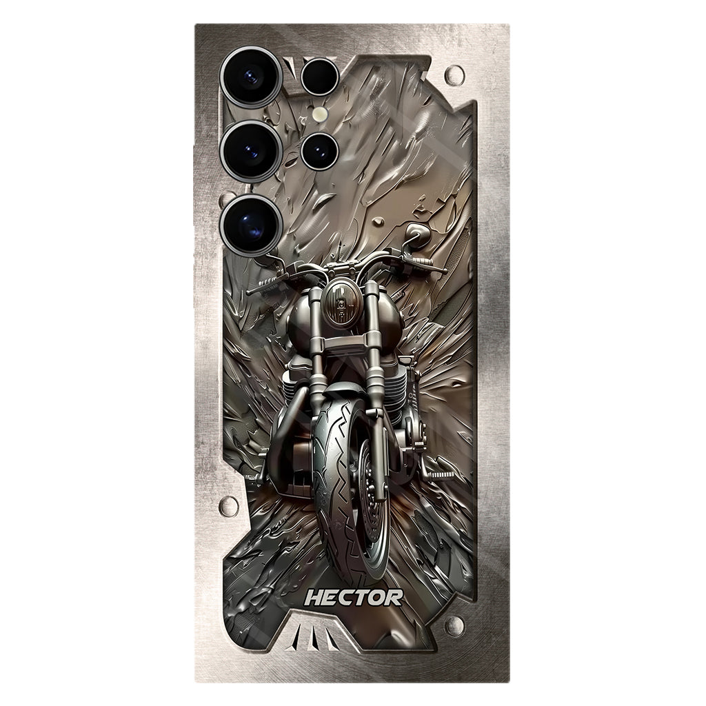 Vintage Motorcycle - Personalized Biker Full Print Phone Case