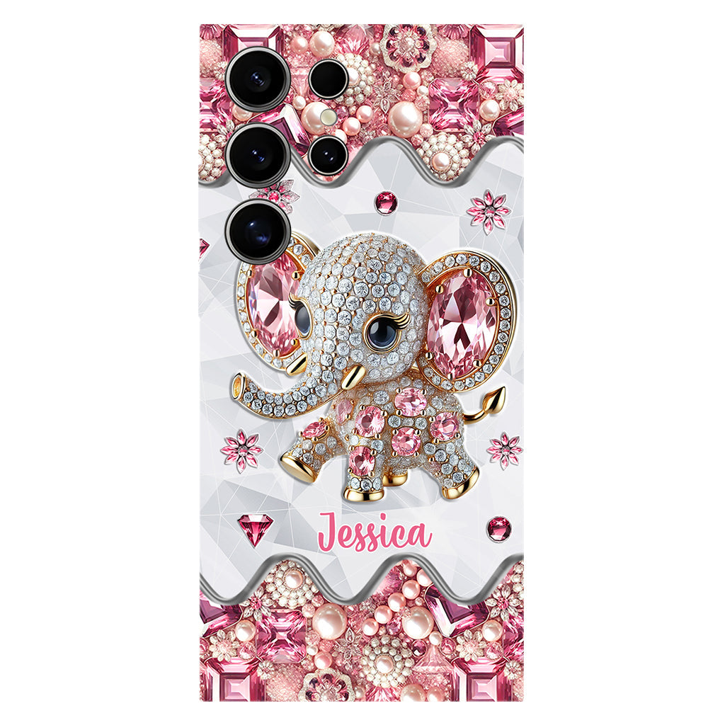 Just A Girl Who Loves Elephants - Personalized Elephant Full Print Phone Case