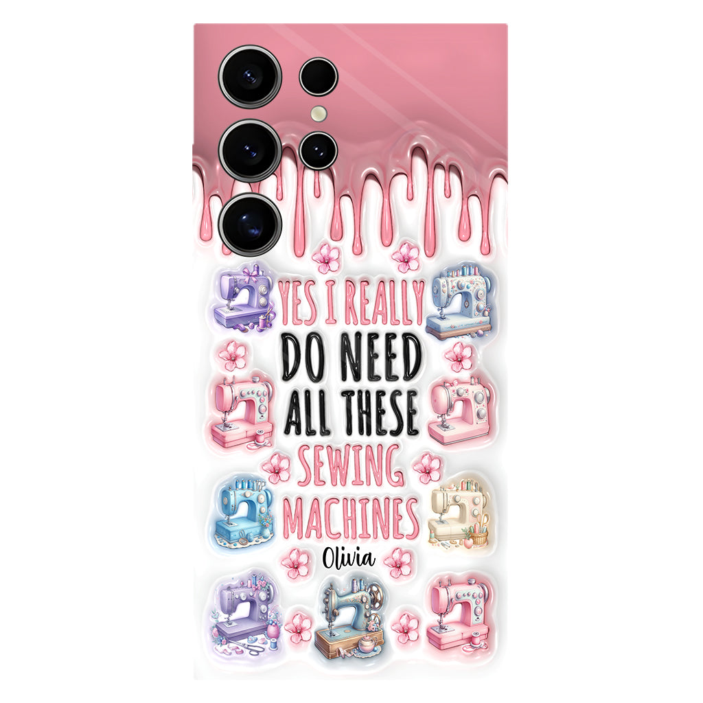 I Really Do Need All These Sewing Machines - Personalized Sewing Full Print Phone Case