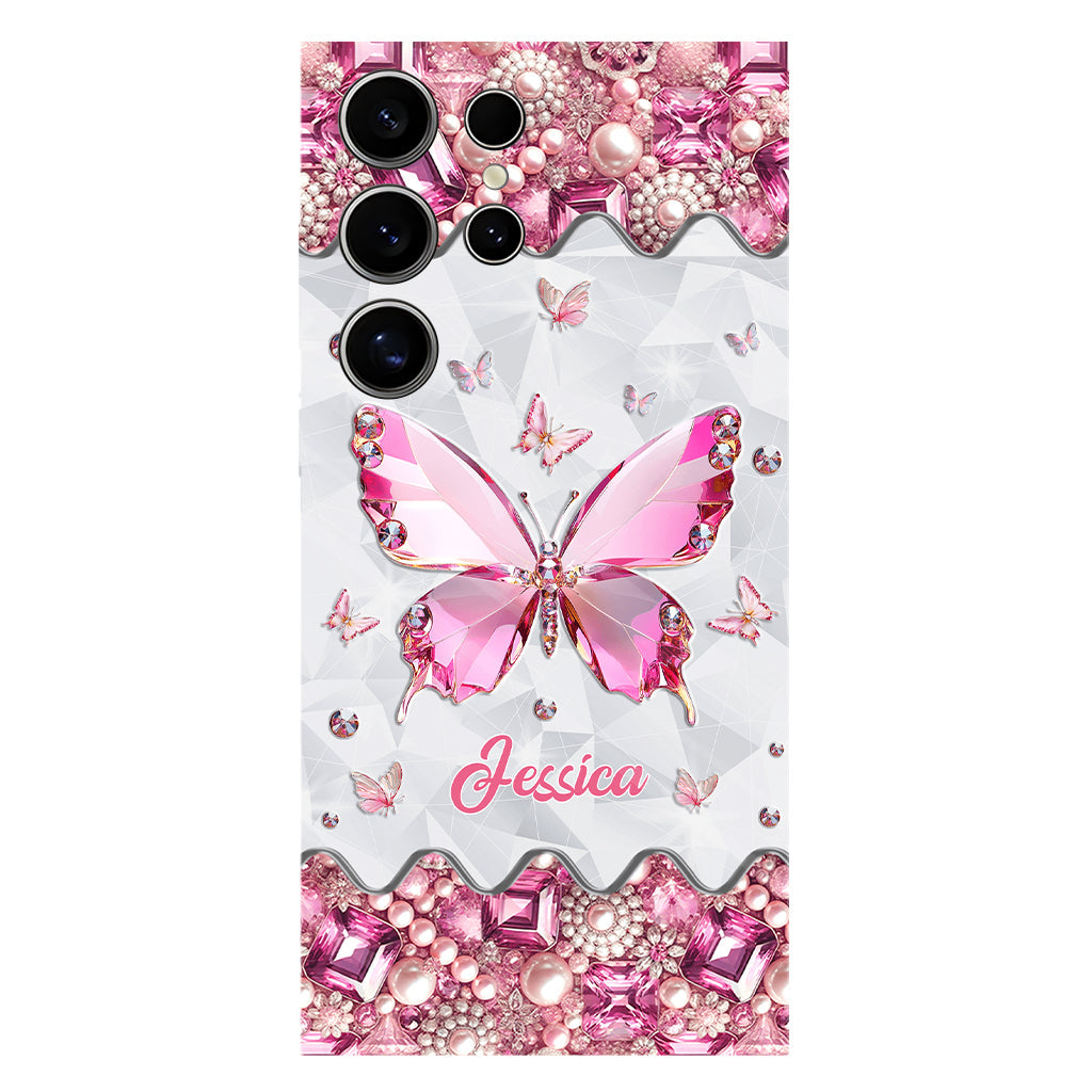Love Butterfies - Coque de téléphone personnalisée avec imprimé papillon intégral