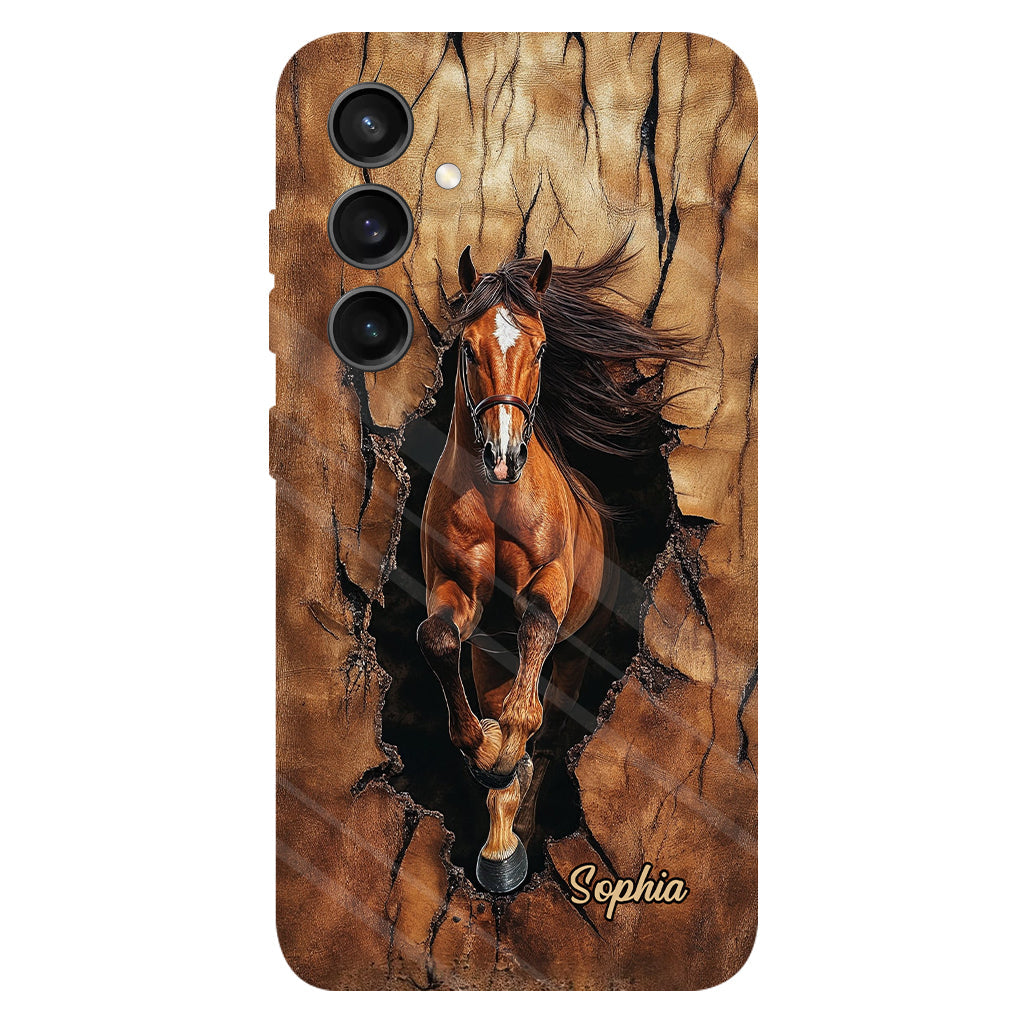 Horse Lovers - Personalized Horse Full Print Phone Case