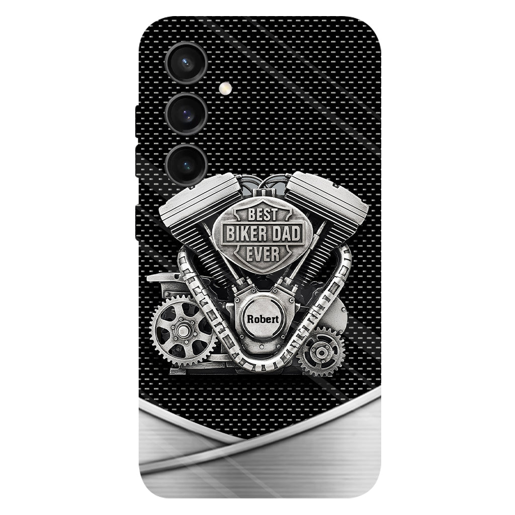 Best Dad Ever - Personalized Biker Full Print Phone Case