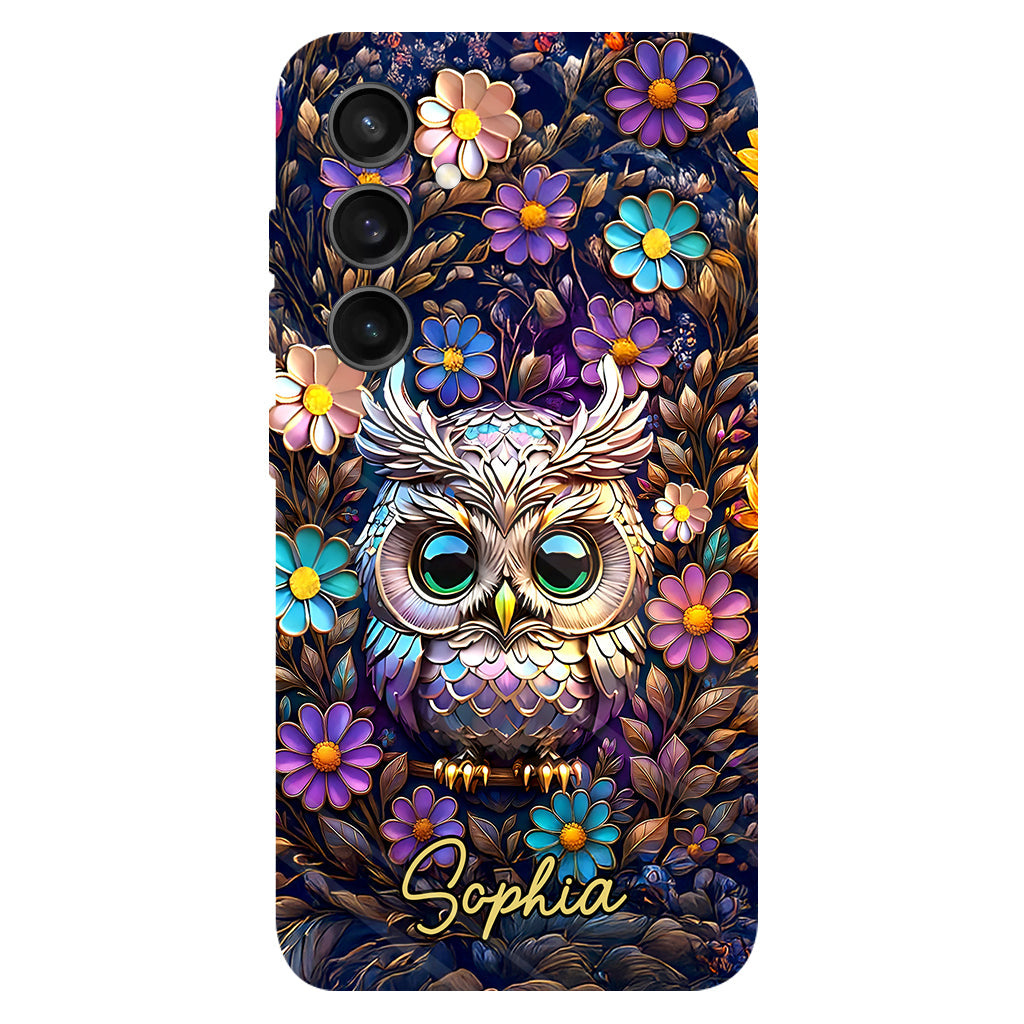 Coque de téléphone personnalisée avec motif hibou mignon
