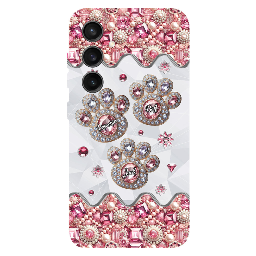 La vie est plus belle avec mes chiens - Coque de téléphone personnalisée avec impression intégrale de chien