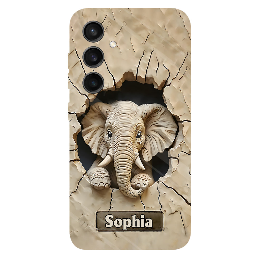 Love Elephant - Personalized Elephant Full Print Phone Case