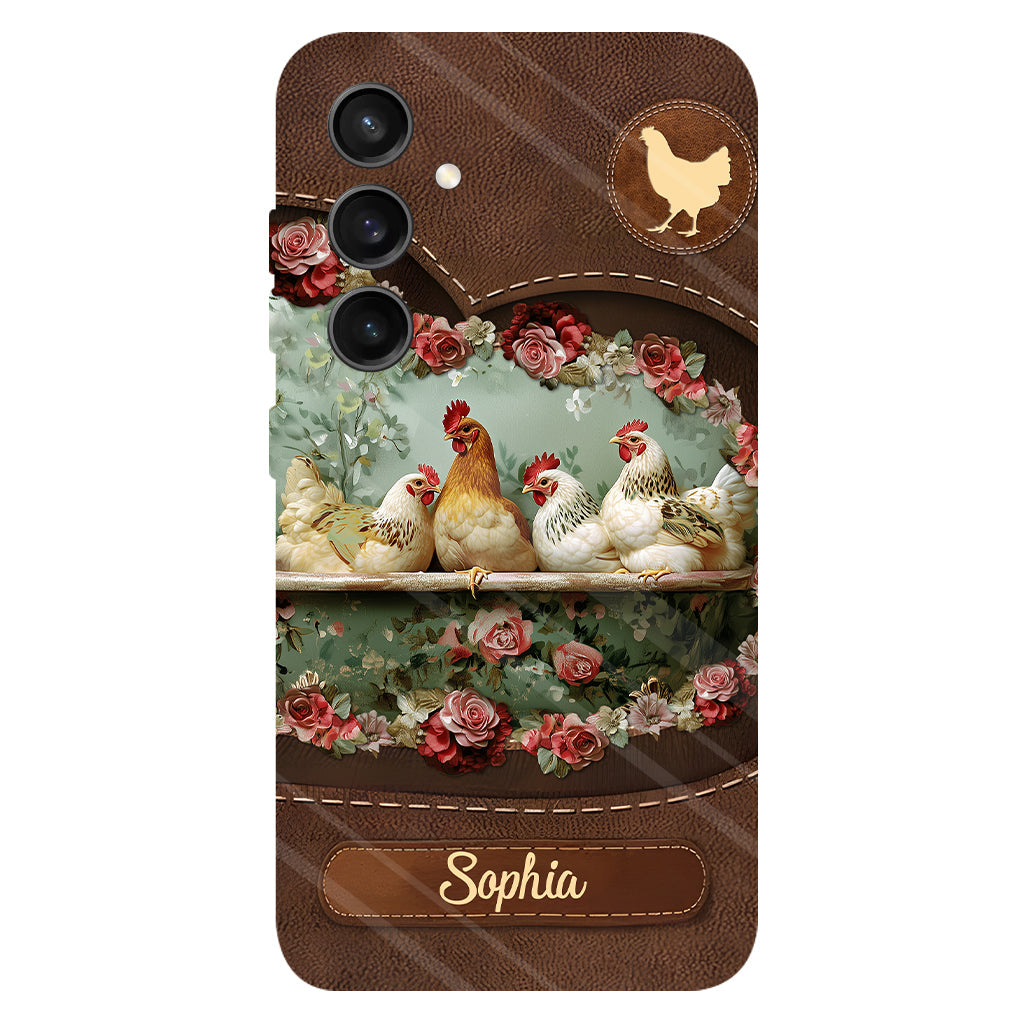 Coque de téléphone personnalisée Chicken Lady - Motif poulet intégral