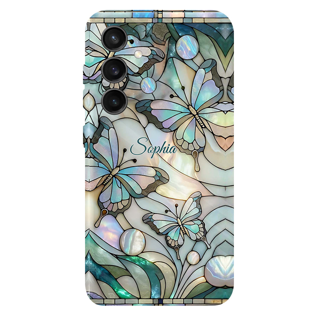 Coque de téléphone personnalisée avec motif papillons « J’adore les papillons »