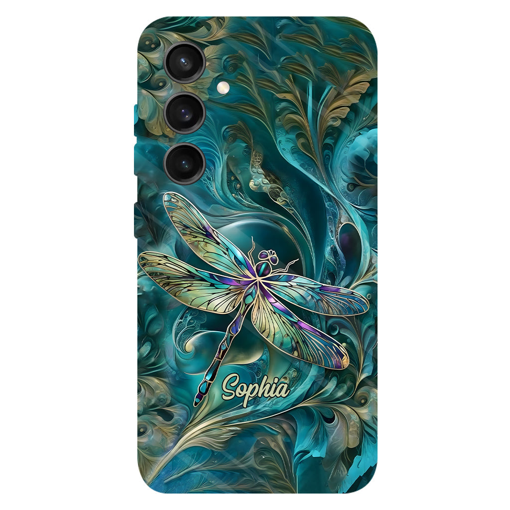 Magnifique libellule - Coque de téléphone personnalisée avec motif libellule intégral