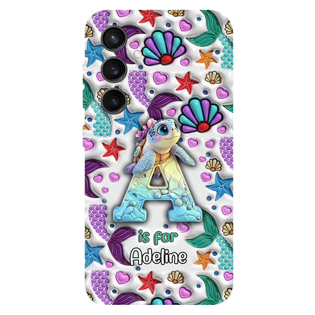 Tortues mignonnes - Coque de téléphone personnalisée avec imprimé tortue intégral