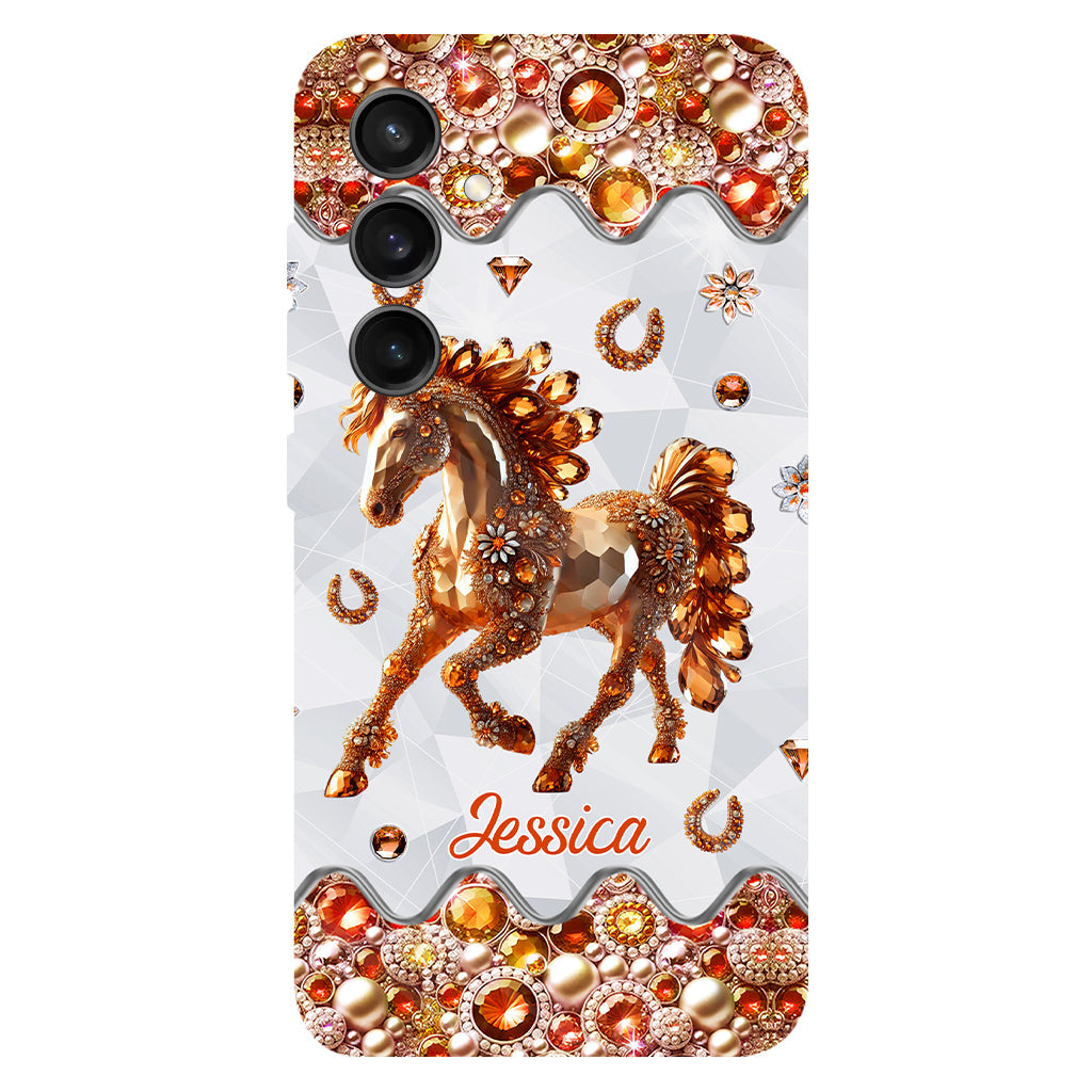 Just A Girl Who Loves Horses - Personalized Horse Full Print Phone Case