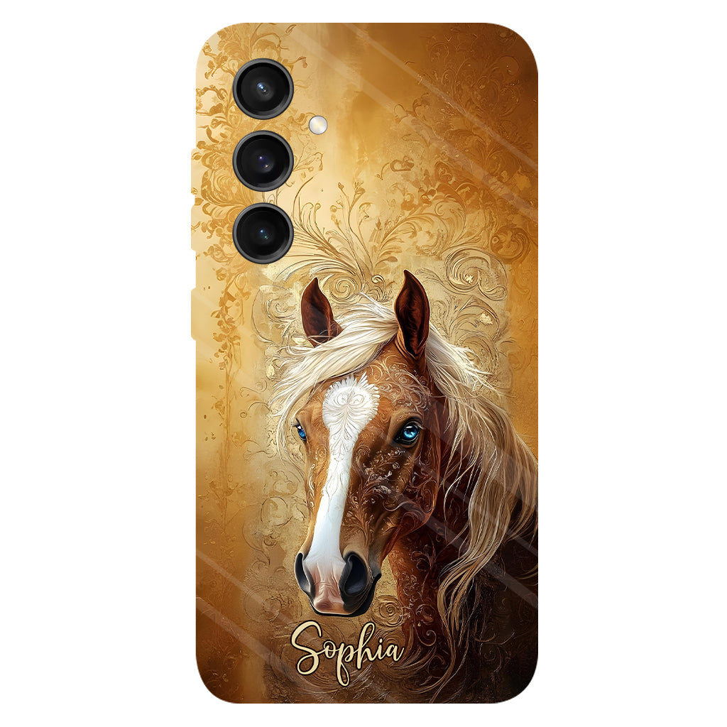 Love Horses - Personalized Horse Full Print Phone Case