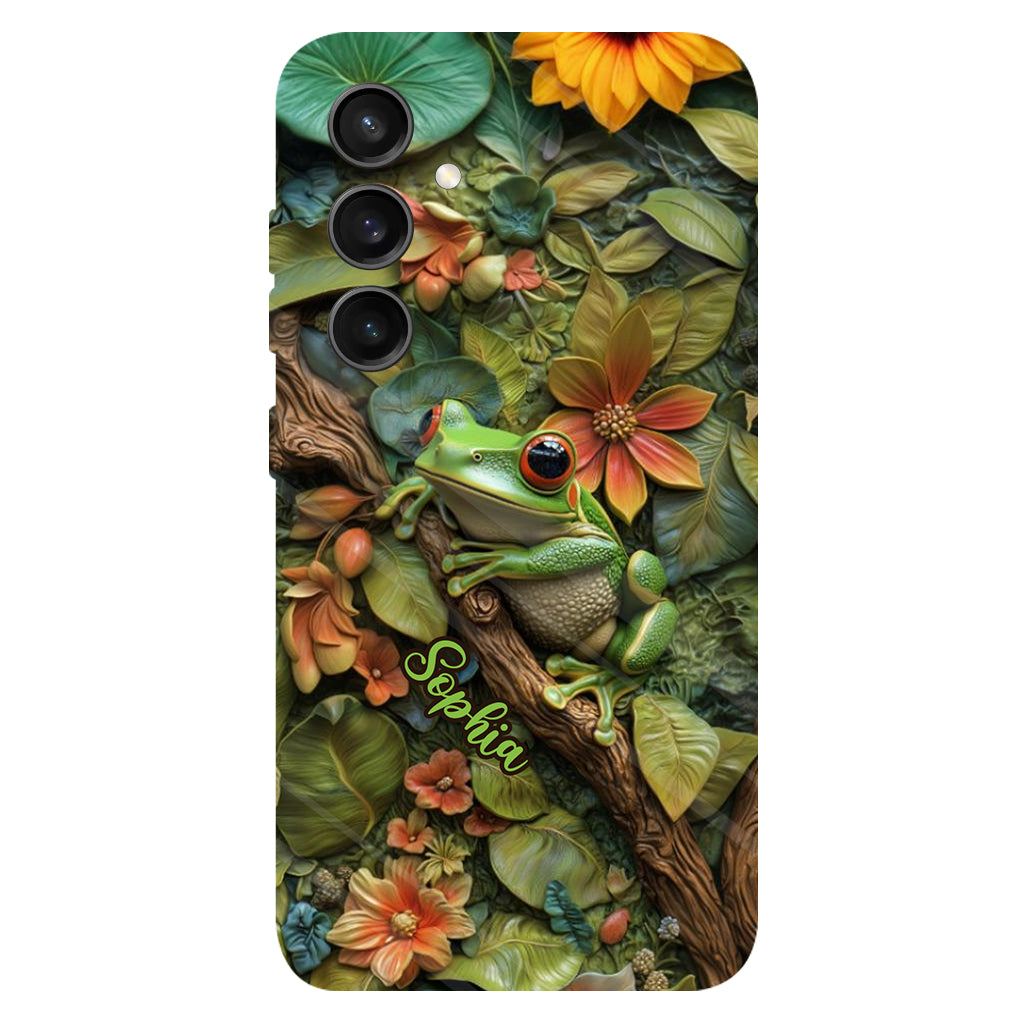 Adorable Grenouille - Coque de téléphone personnalisée avec imprimé grenouille