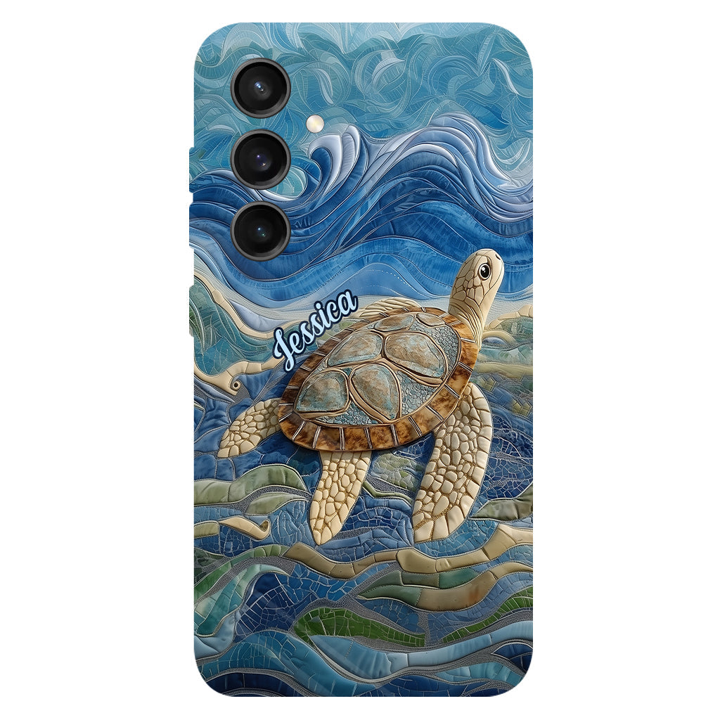 Coque de téléphone personnalisée avec motif tortue pour les amoureux des tortues