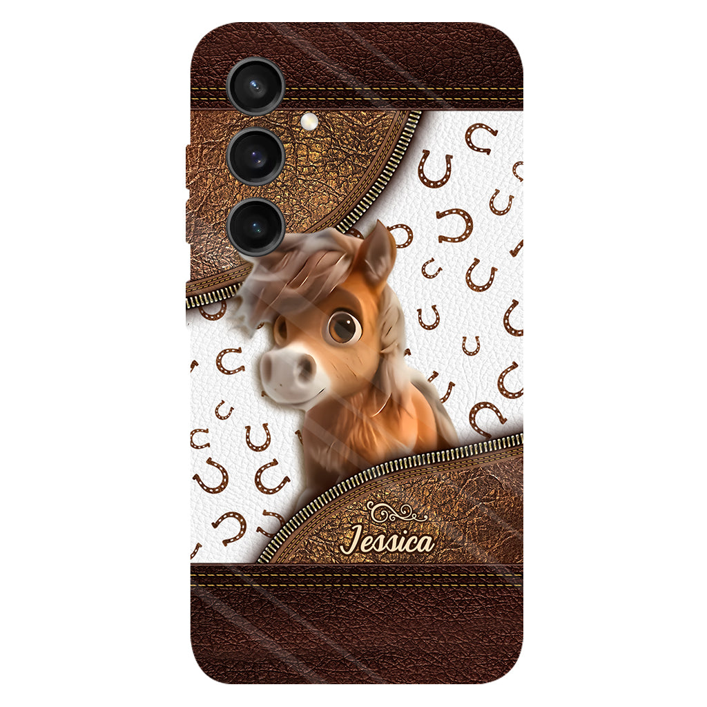 Cute Horse - Personalized Horse Full Print Phone Case