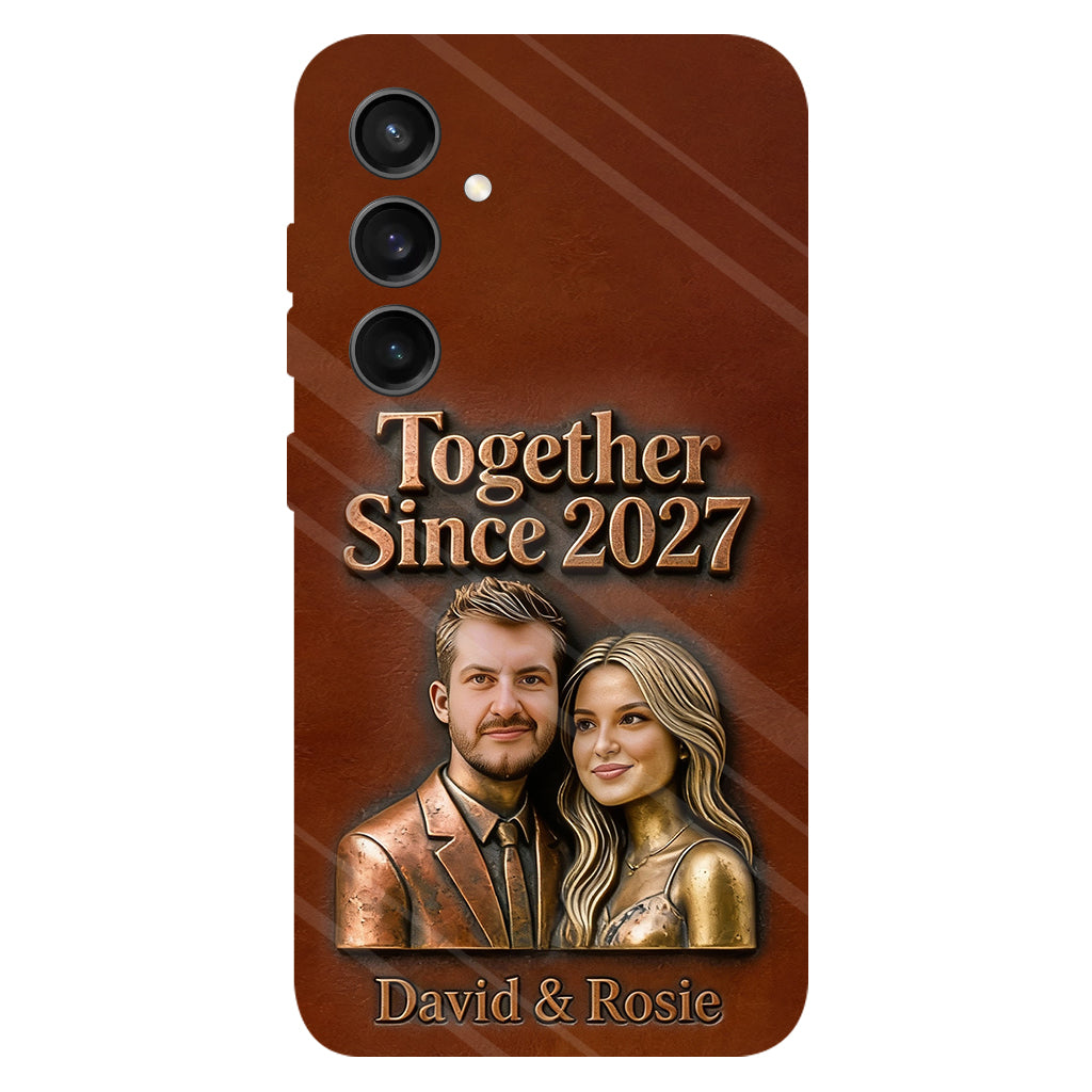 Ensemble depuis toujours - Coque de téléphone personnalisée avec photo pour couple - Impression intégrale
