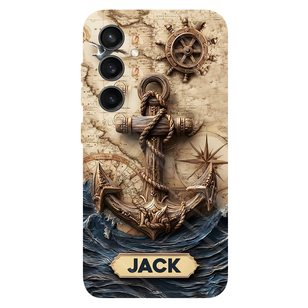 Fier marin - Coque de téléphone personnalisée avec impression intégrale sur le thème de la navigation