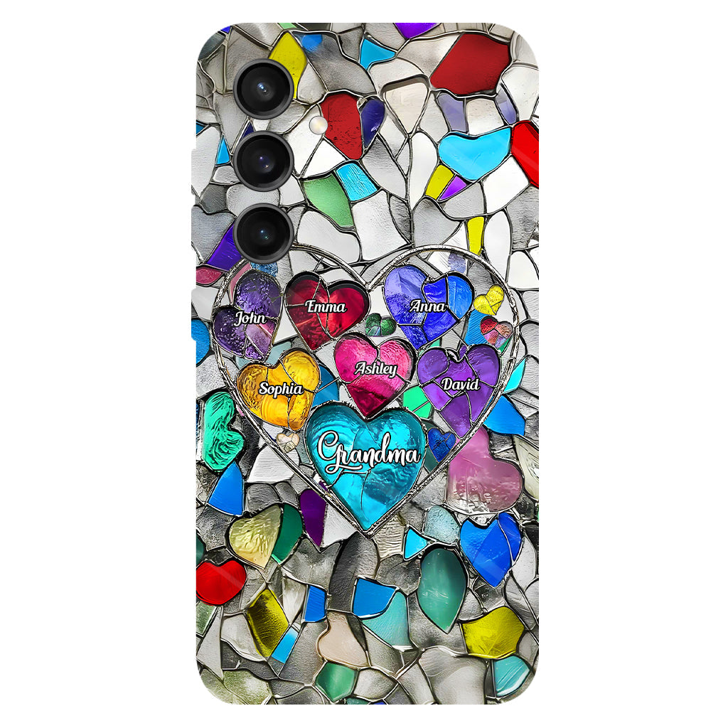 Grandma's Mom's Sweethearts - Personalized Grandma Full Print Phone Case