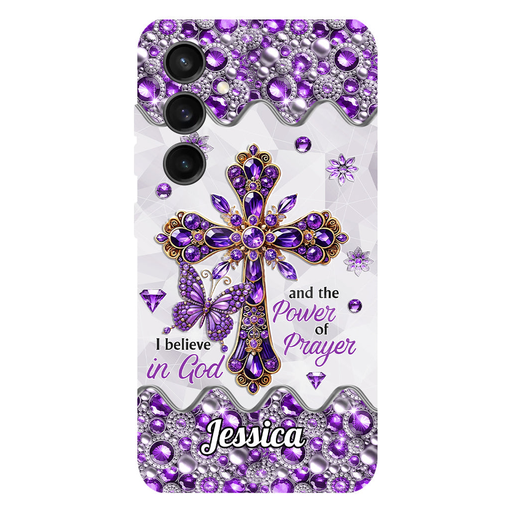 I Believe In God - Personalized Christian Full Print Phone Case