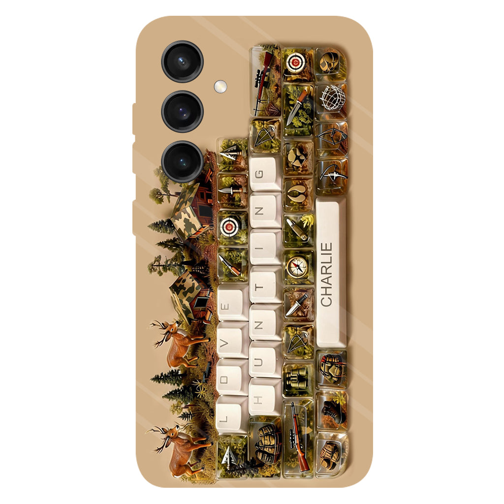 Cadeau Chasse - Coque de téléphone personnalisée avec motif chasse intégral