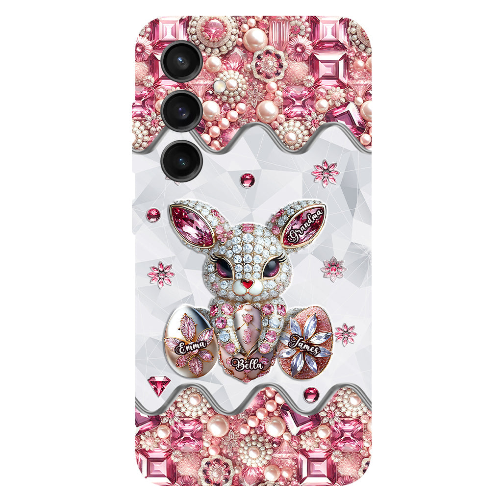 Coque de téléphone personnalisée « Lapin de Pâques - Mamie » avec impression intégrale
