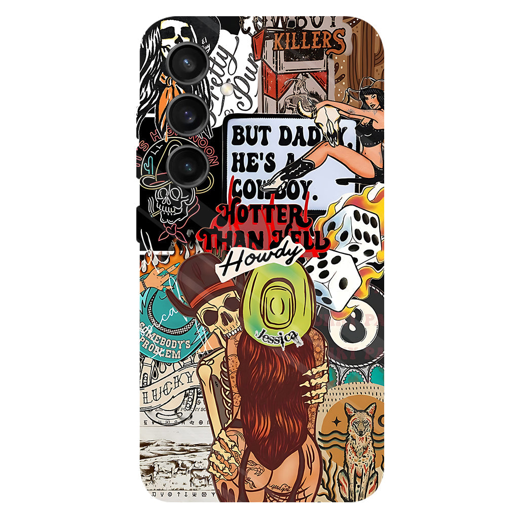 Howdy Cowgirl - Personalized Cowgirl Full Print Phone Case