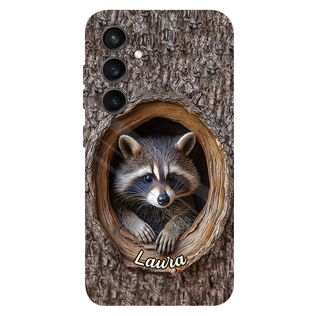 Adorable Raccoon - Personalized Raccoon Full Print Phone Case