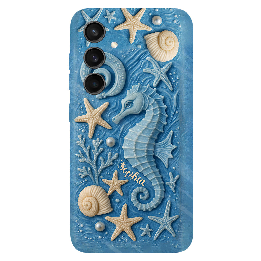 Juste une fille qui aime l'océan - Coque de téléphone personnalisée pour amoureux de la mer avec impression intégrale