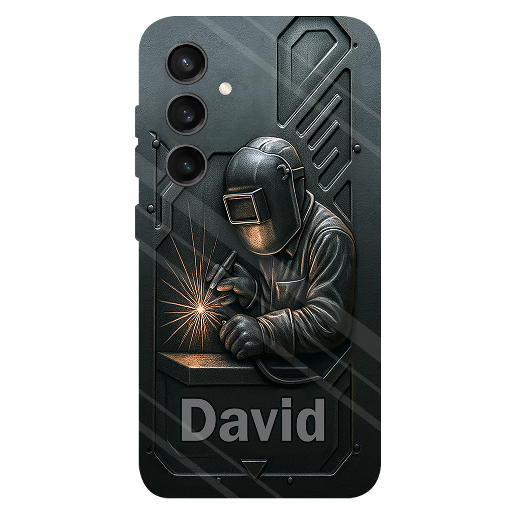 Coque de téléphone personnalisée avec motif de soudeur - Hommes soudeurs stylés