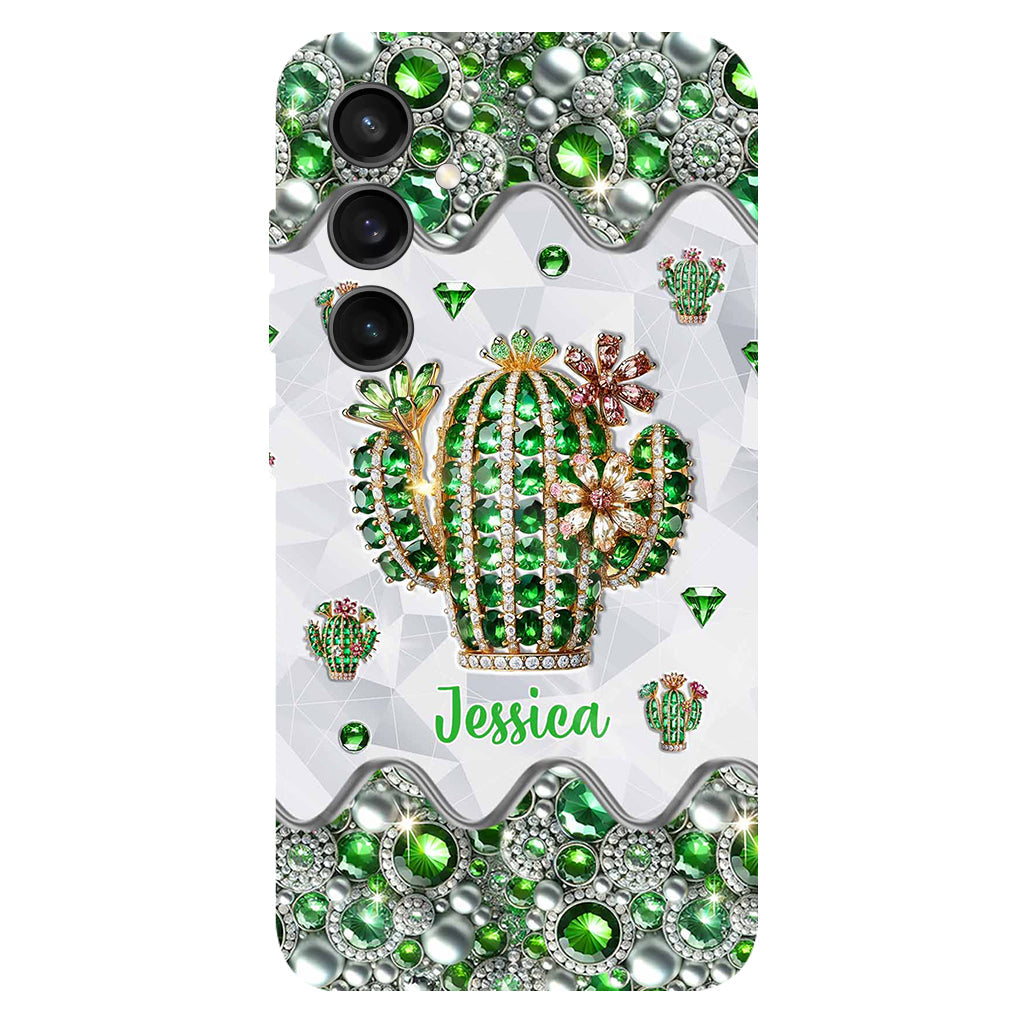 Coque de téléphone personnalisée « Love Cactus » avec motif cactus intégral