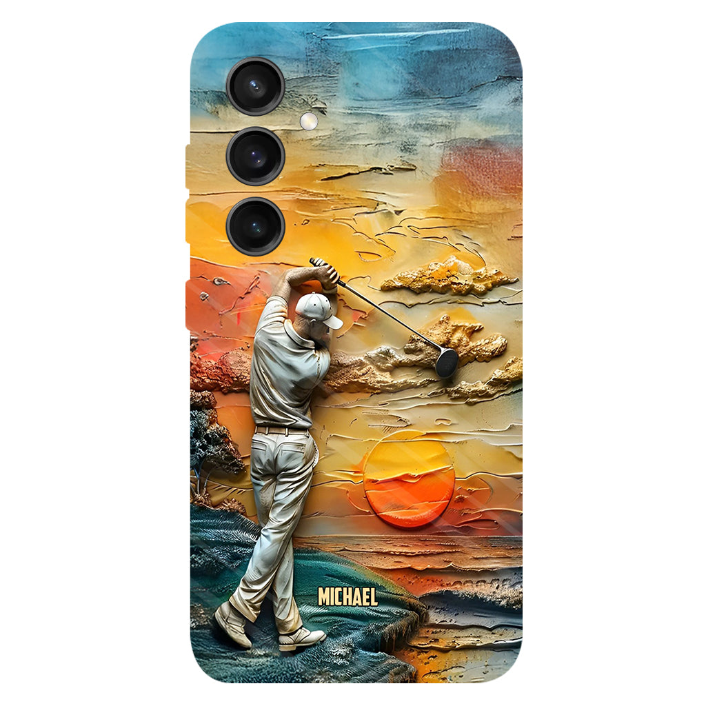 Le golf, c'est ma vie - Coque de téléphone personnalisée avec impression intégrale sur le thème du golf